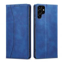 A-One Brand - Galaxy S22 Ultra Plånboksfodral Magnet Fancy - Blå