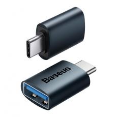 BASEUS - Baseus Adapter USB-C Till USB-A Ingenuity Series - Blå