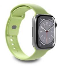 Puro - Puro Apple Watch (38/40/41mm) Armband Silicone - Ljusgrön