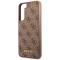 Guess - Guess Galaxy S23 Skal 4G Metal Gold Logo - Brun
