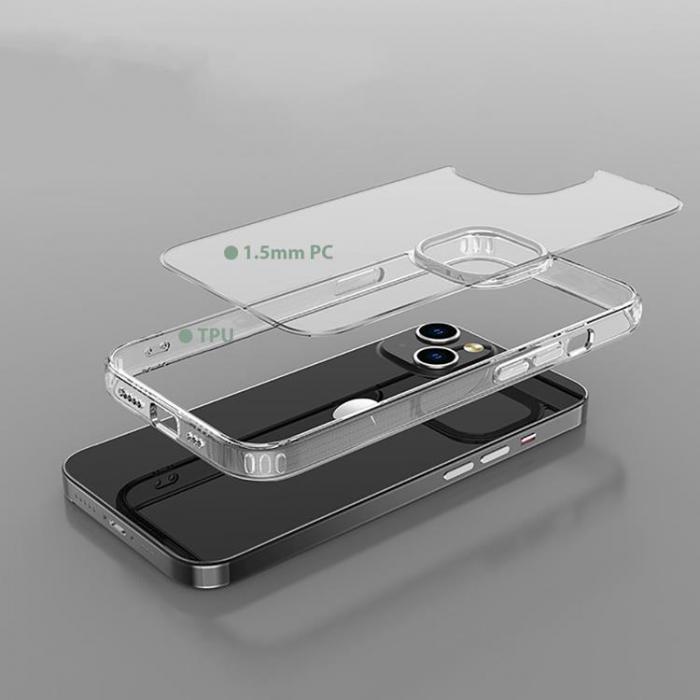 Tech-Protect - iPhone 12/12 Pro Skal Flexair Hybrid - Clear