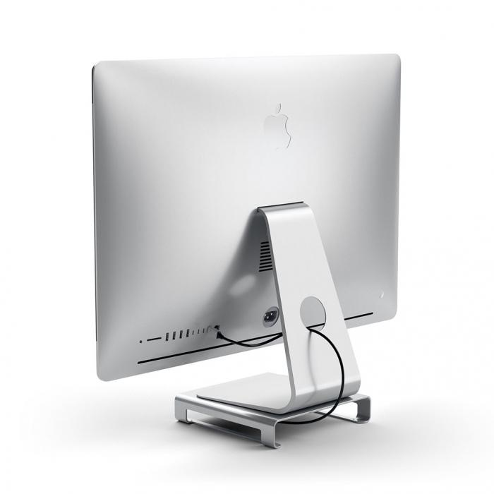 UTGATT1 - Satechi USB-C Aluminum Monitor Stand Hub fr iMac - Silver