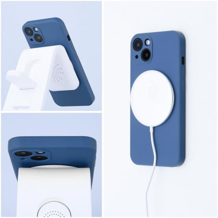 A-One Brand - iPhone 12 Mini Magsafe Skal Silikon - Bl