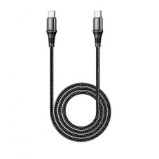 Hoco - Hoco Exquisito USB-C till USB-C Kabel 100W 1m - Svart