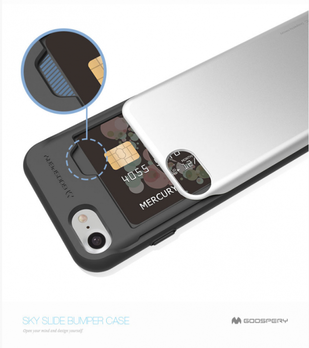 UTGATT5 - Mercury Sky Slide Skal till Apple iPhone 6 (S) Plus - Rd