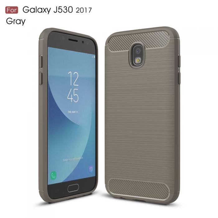 UTGATT4 - Carbon Brushed Skal till Samsung Galaxy J3 (2017) - Gr