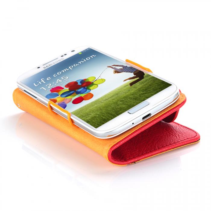 UTGATT4 - Kalaideng Plnboksfodral till Samsung Galaxy S4 i9500 (Rd)
