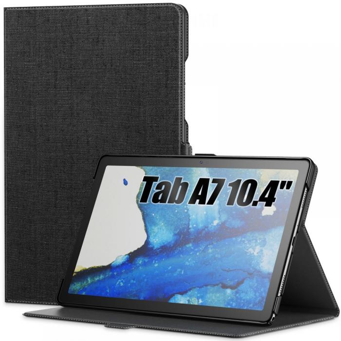 UTGATT5 - INFILAND Classic Stand Fodral Galaxy Tab A7 10.4 T500/T505 Svart