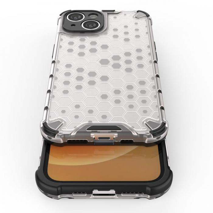 A-One Brand - iPhone 14 Skal Honeycomb Armored Hybrid - Svart