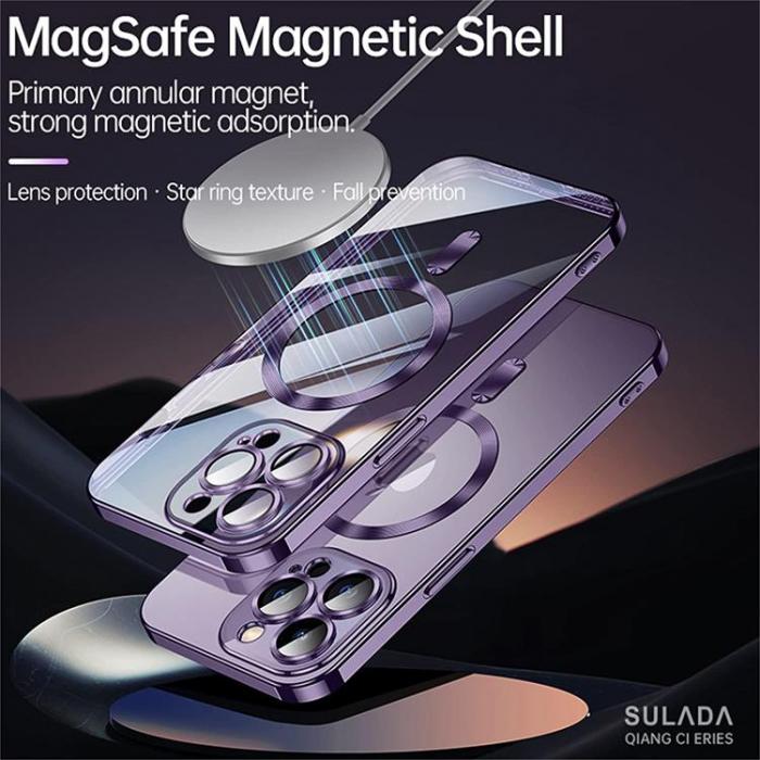 UTGATT1 - Electroplating Magsafe Skal iPhone 14 Plus - Mrkbl