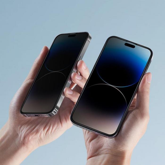 Hofi - Hofi iPhone 15 Plus Hrdat Glas Skrmskydd Anti Spy Privacy