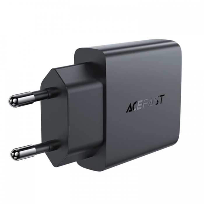 Acefast - Acefast Vggladdare USB-C/USB-A 30W GaN - Svart