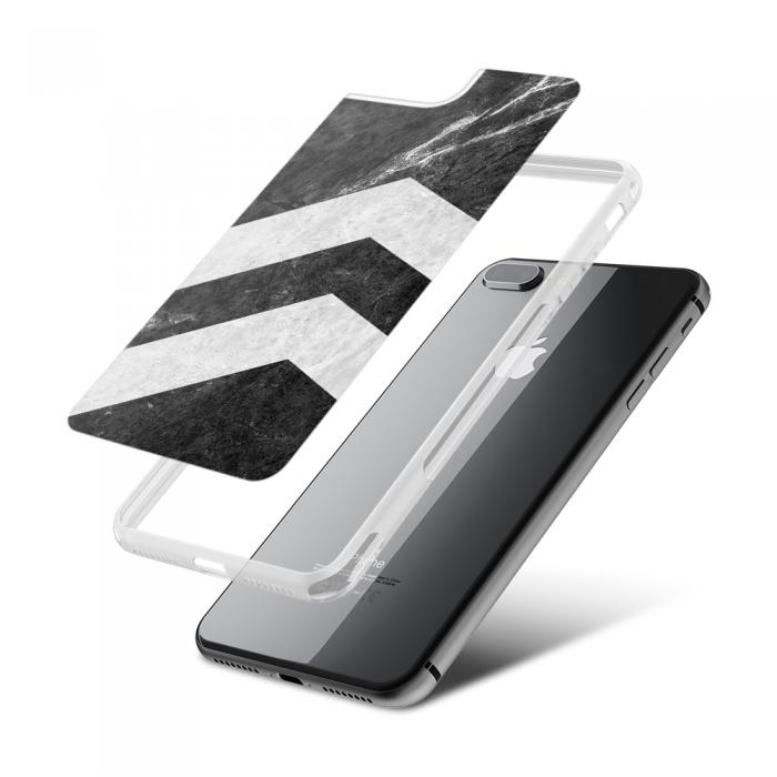 UTGATT5 - Fashion mobilskal till Apple iPhone 8 Plus - Marble arrows up