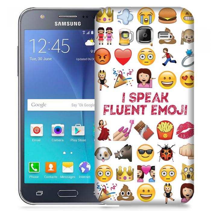UTGATT5 - Skal till Samsung Galaxy J5 (2015) - I speak fluent Emoji