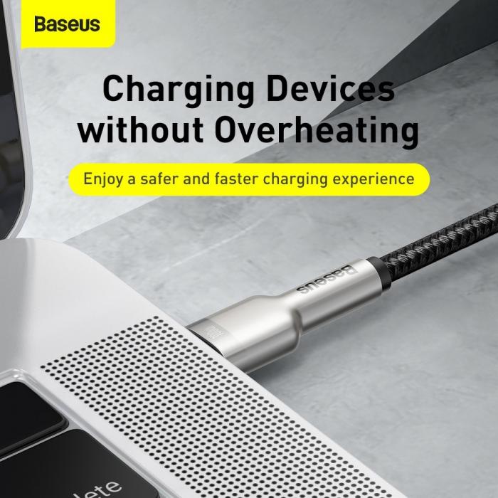 BASEUS - BASEUS kabel USB-C to USB-C PD100W Power Delivery 1m Svart
