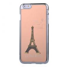 A-One Brand - 3D Metall Skal till Apple iPhone 6(S) Plus / 6S Plus - Eiffeltornet (RoseGold)