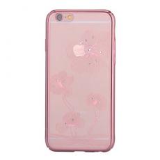 Comma - Comma Skal med Swarovski-stenar till Apple iPhone 6(S) Plus - RoseGold