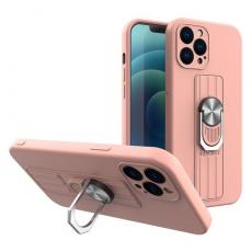 OEM - Ring Silicone Finger Grip Skal iPhone XS Max - Rosa