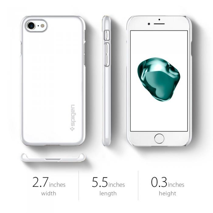 UTGATT5 - SPIGEN Thin Fit Skal till Apple iPhone 7/8/SE 2020 - Jet White