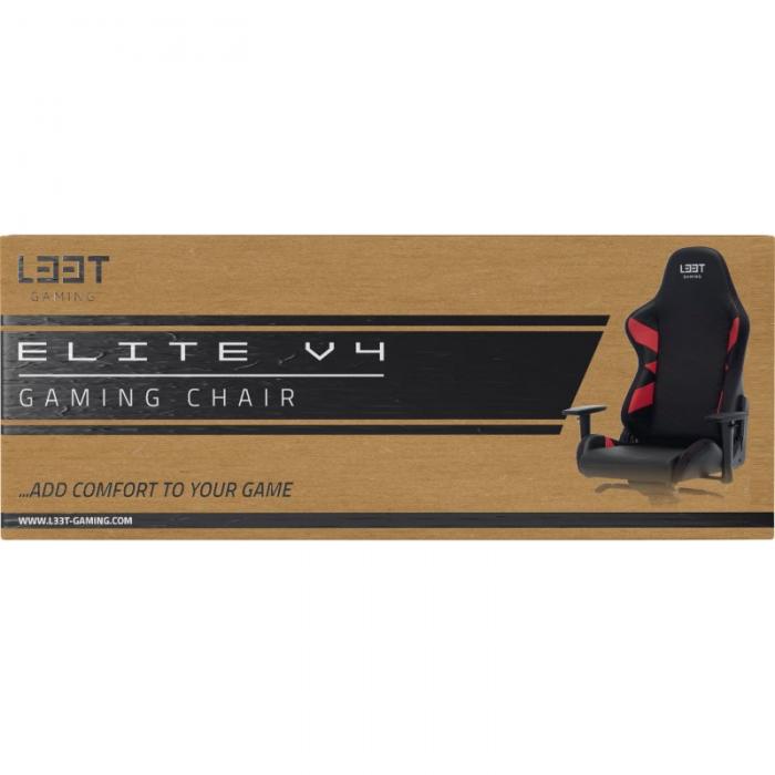 UTGATT1 - L33T-Gaming Elite V4 Gamingstol (PU) - Rd