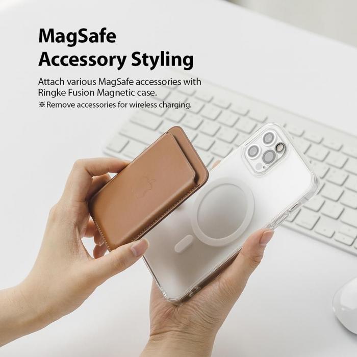 UTGATT5 - Ringke Fusion Magnetic Magsafe Skal iPhone 12 Pro Max - Matte Clear