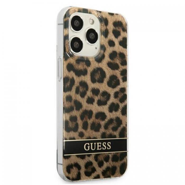 Guess - Guess iPhone 13 Pro Mobilskal Leopard - Brun