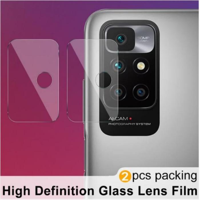 A-One Brand - [2-Pack] Xiaomi Redmi 10 4G (2021/2022) Kameralinsskydd i Hrdat glas - Clear