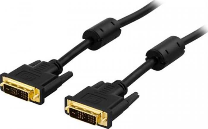 UTGATT1 - Deltaco DVI Dual Link Monitorkabel 2m - Svart