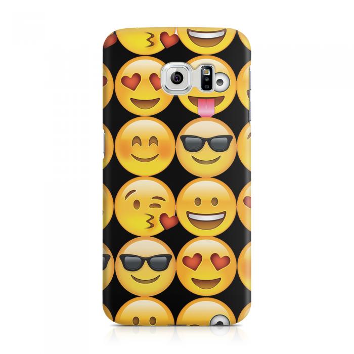 UTGATT5 - Skal till Samsung Galaxy S6 Edge - Emoji - Smileys