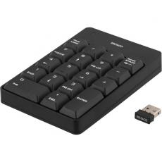 Deltaco - DELTACO trådlöst numeriskt tangentbord, USB, svart