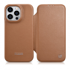 ICARER - iCarer iPhone 14 Pro Max Plånboksfodral MagSafe CE Äkta Läder