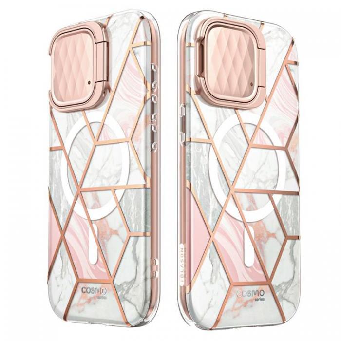 SupCase - SupCase iPhone 15 Pro Max Mobilskal Magsafe Cosmo - Marble