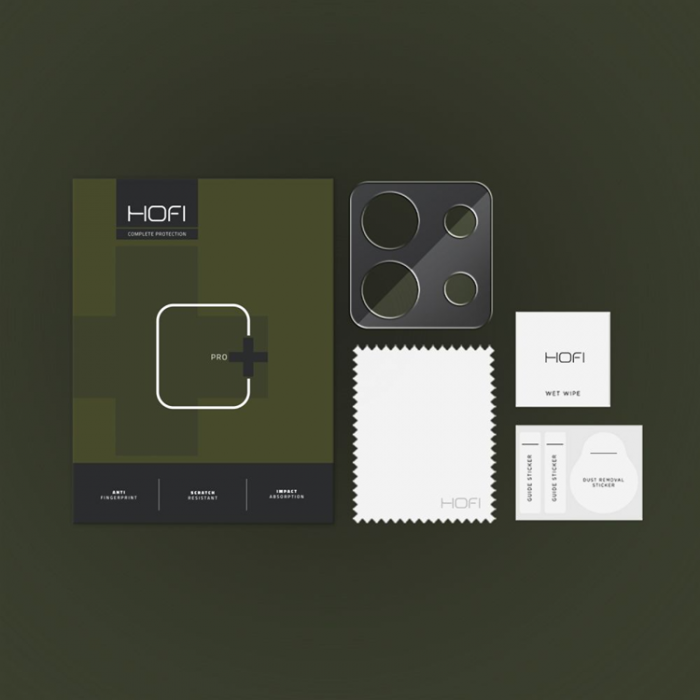 Hofi - Hofi Xiaomi Redmi Note 13 Pro 5G Kamera Linsskydd Hrdat glas - Svart