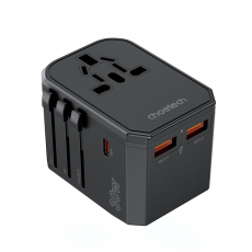 Choetech - Choetech USB-C USB-A PD 30W Reseladdare med 4 US EU UK