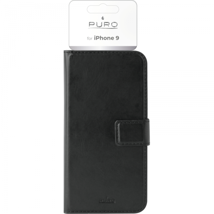 UTGATT4 - Puro Milano EcoLeather Wallet till iPhone XR - Svart