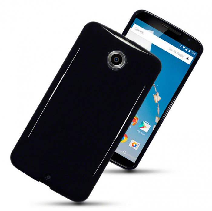 UTGATT5 - Google Nexus 6 TPU Gel Skin - Svart