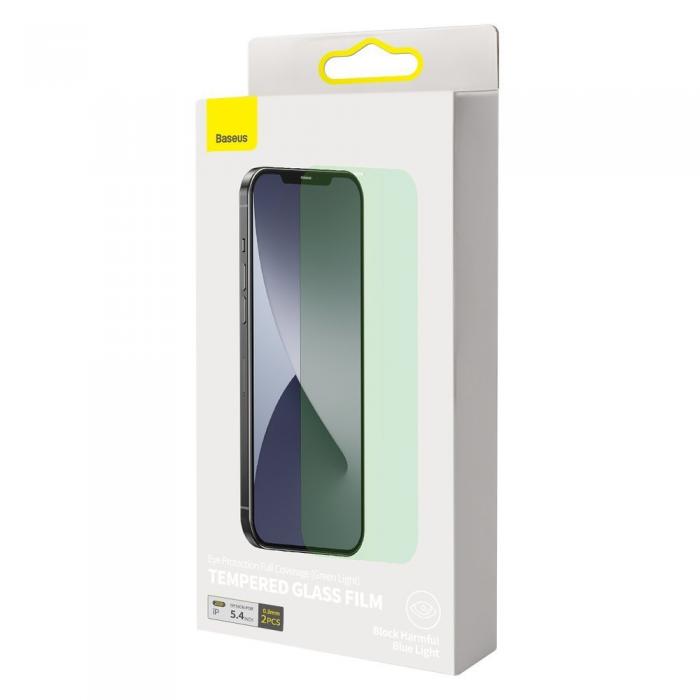 UTGATT4 - [2 PACK] Baseus 0,3 mm Eye Full coverage Hrdat glas iPhone 12 mini