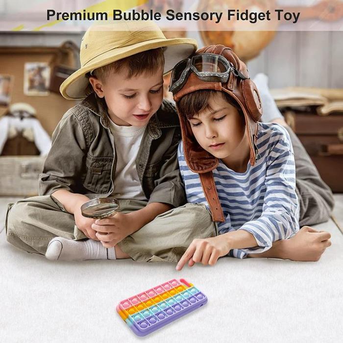 Fidget Toys - Pop it Fidget Skal till iPhone 7 Plus & iPhone 8 Plus - MultiColor