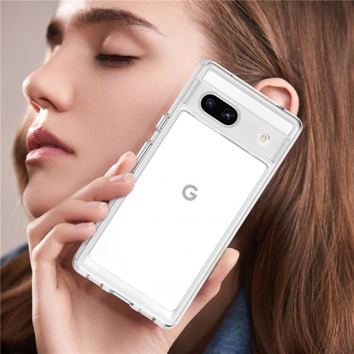 A-One Brand - Google Pixel 7a Mobilskal Acrylic Shockproof TPU - Clear