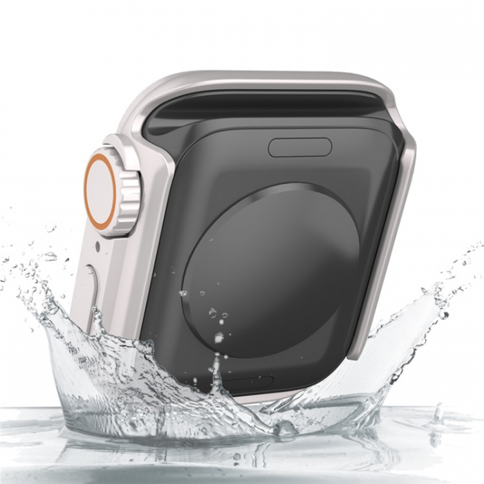 A-One Brand - Apple Watch 7/8 (45mm) Frvandla Utseendet till Apple Watch Ultra - Starlight