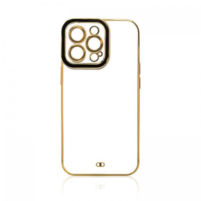OEM - iPhone 12 Pro Skal Gold Frame - Rd