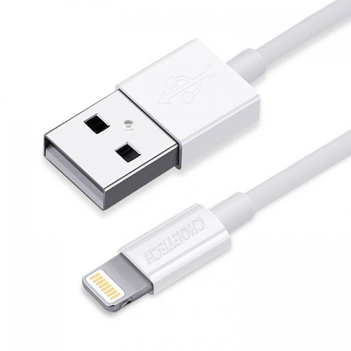 Choetech - Choetech MFI USB Till Lightning Kabel 1.2m - Vit