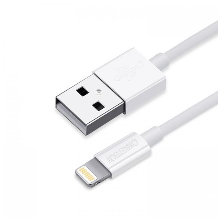 Choetech - Choetech USB-A Till Lightning Kabel 1.8m - Vit