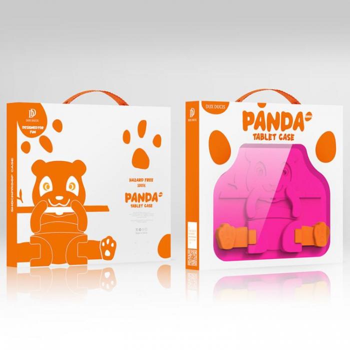 UTGATT5 - Dux Ducis Panda Kids Soft Tablet Skal Galaxy Tab A7 10.4 2020 - Rosa