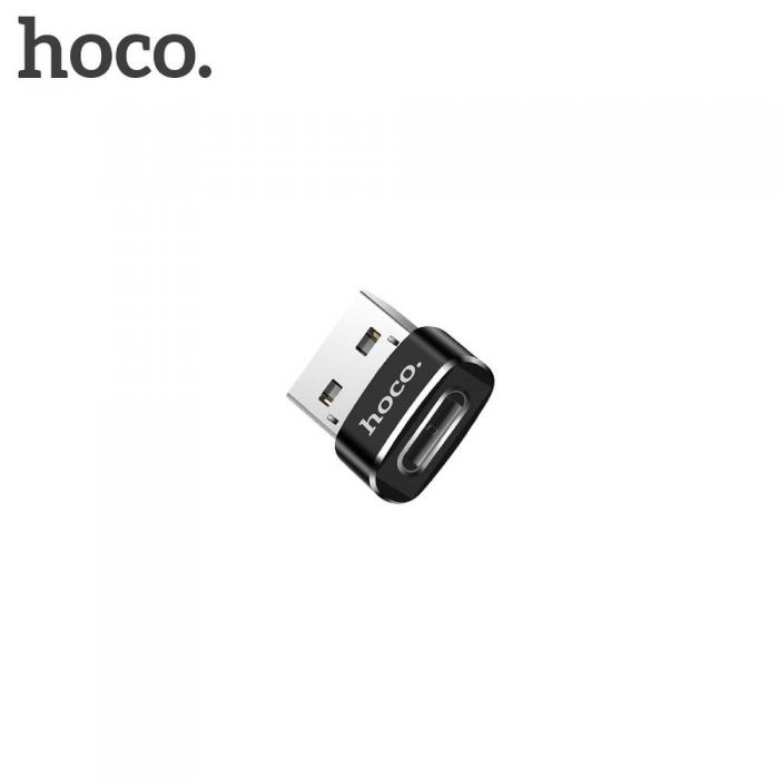Hoco - HOCO adapter OTG USB till USB-C UA6 svart