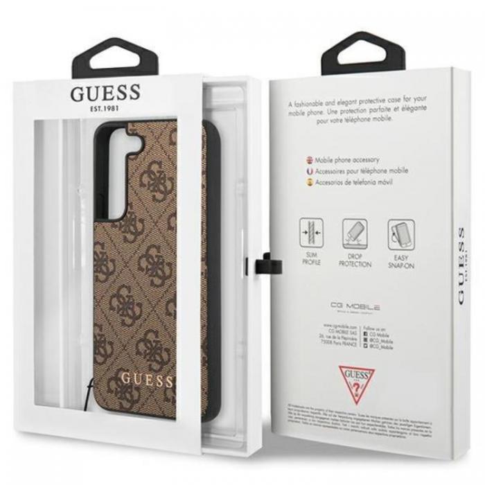 Guess - Guess Galaxy S23 Mobilskal 4G Charms Collection - Brun