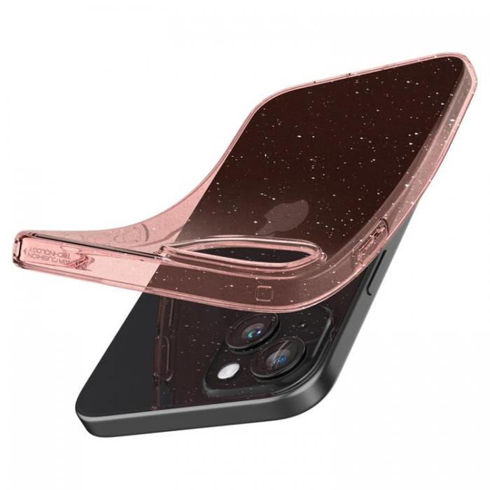 Spigen - Spigen iPhone 15 Plus Mobilskal Liquid Crystal - Rosa