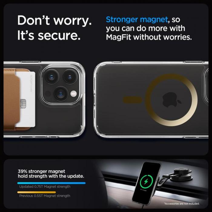 Spigen - Spigen iPhone 15 Pro Mobilskal Magsafe Ultra Hybrid - Guld