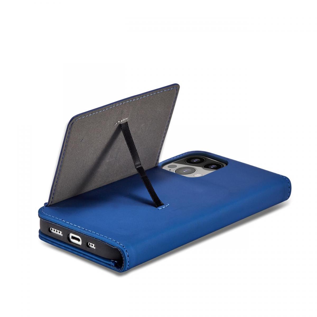 A-One Brand - iPhone 13 Pro Max Plånboksfodral Magnet Stand - Blå