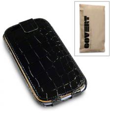 A-One Brand - Croco mobilväska till Samsung Galaxy S3 I9300 (Svart)